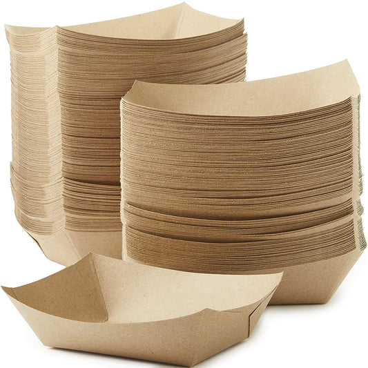 THE BAG-N-BOX | Kraft Paper Food Holder Trays |